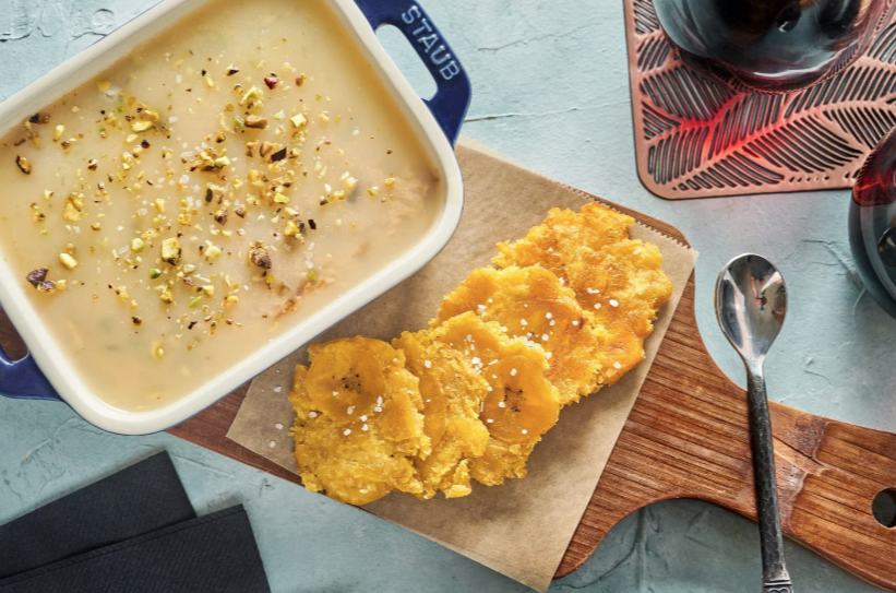 Sama Restaurant Luquillo Beach Caldo E Pescau Fried Bacalao Plantain Fish Soup