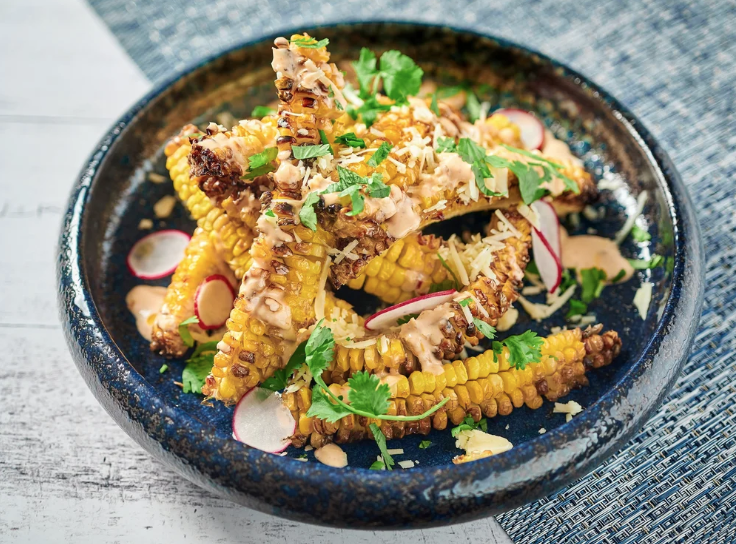 Sama Restaurant Luquillo Beach Elote Ribs Robata Grilled Corn Ribs